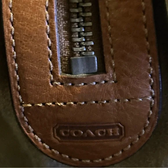 Coach Tan and Brown Shoulder Bag - Picture 10 of 16